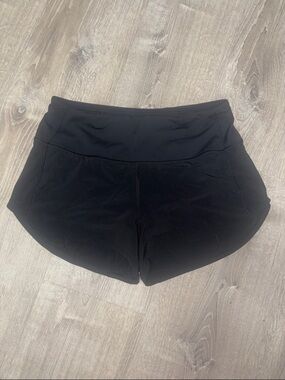 lululemon athletica Black Running Shorts with Wide Waistband